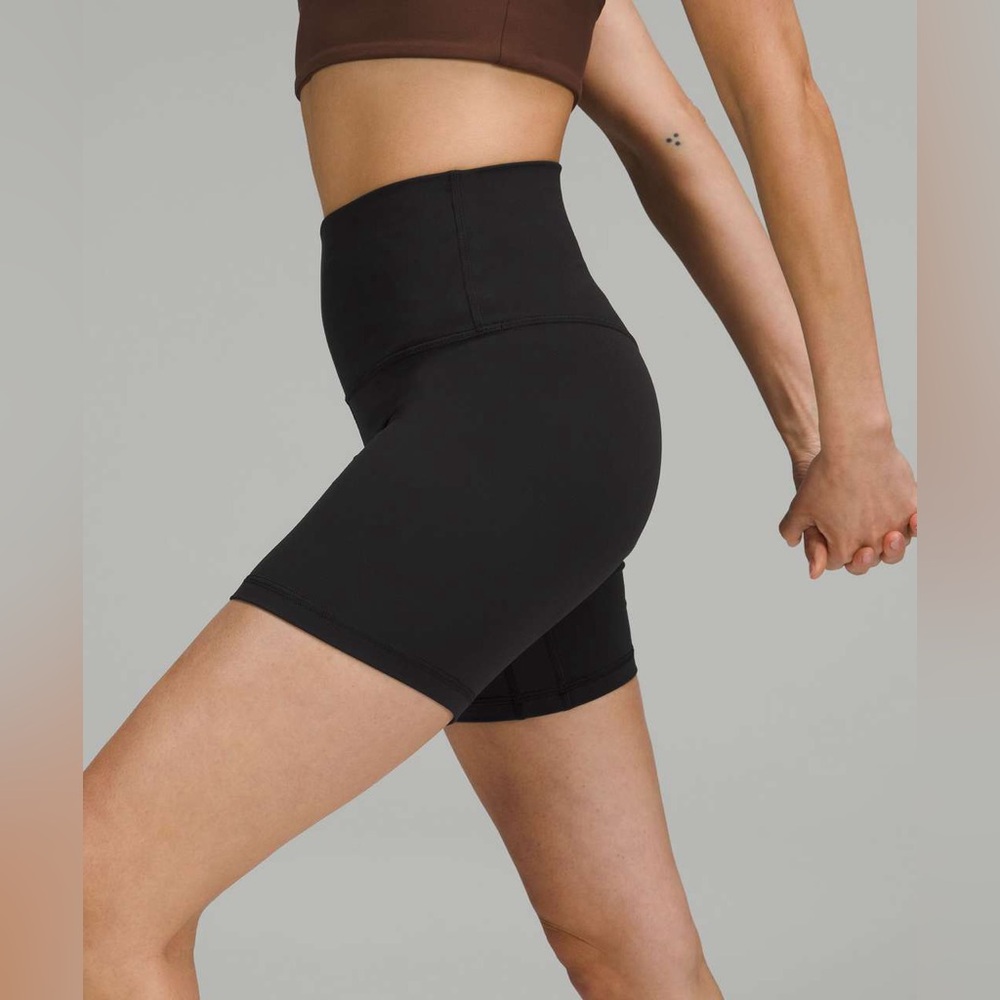lululemon athletica High-Rise Black Bike Shorts